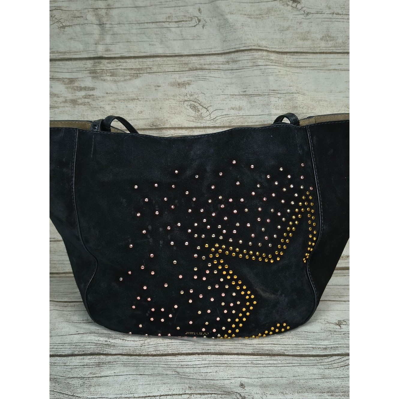 Jimmy Choo Stevie Hobo Bag Black Suede